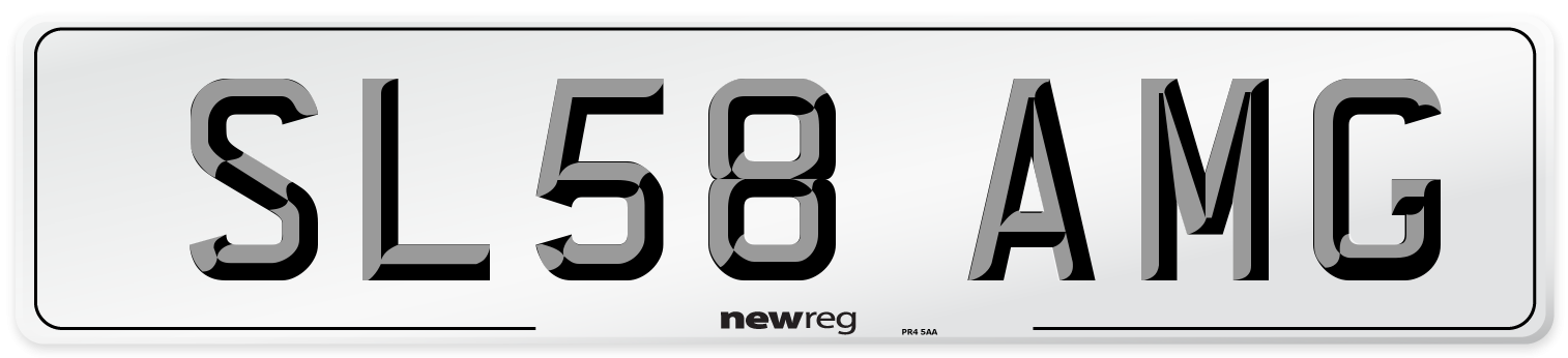 SL58 AMG Number Plate from New Reg